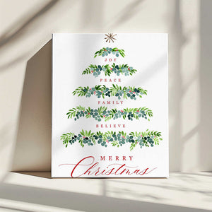 Tablou canvas „Christmas tree of wishes” de Rosana Laiz Blursbyai