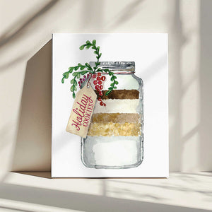 Tablou canvas „Holiday cookies in a jar” de Rosana Laiz Blursbyai