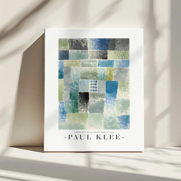 Tablou canvas „First House in a Settlement 1926” de Paul Klee