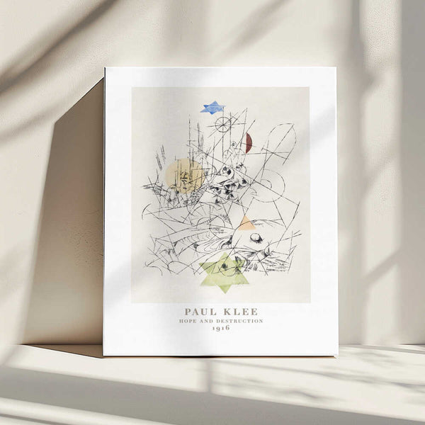 Tablou canvas „Hope and Destruction 1916” de Paul Klee