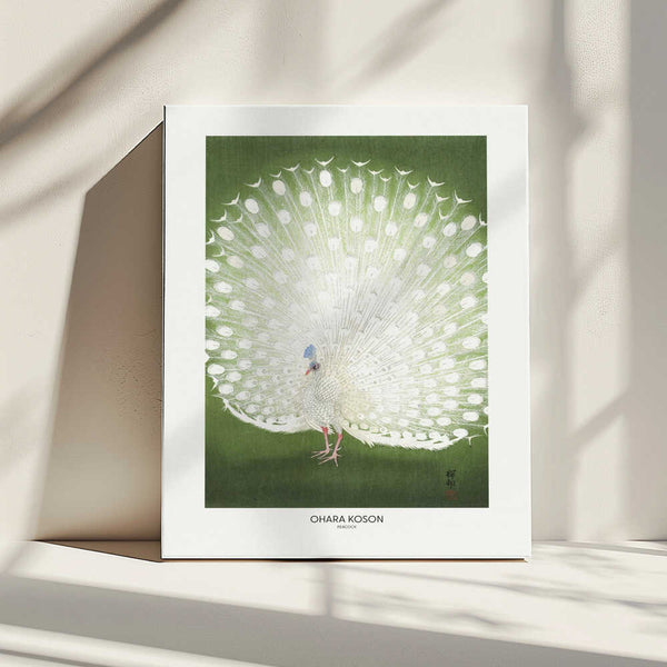 Tablou canvas „Peacock - Cropped” de Ohara Koson