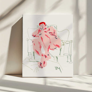 Tablou canvas „Model Resting In A Chair” de Francesco Gulina