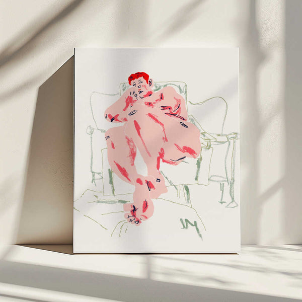 Tablou canvas „Model Resting In A Chair” de Francesco Gulina