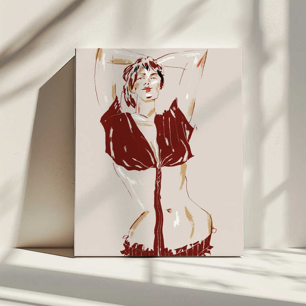 Tablou canvas „Portrait Of A Model Beige” de Francesco Gulina