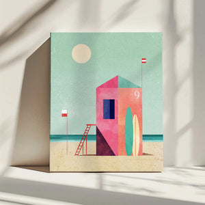 Tablou canvas „Surf Hut” de longwayhome