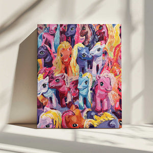Tablou canvas „Ponies” de Pauline Wegman | Key and Sea Creative