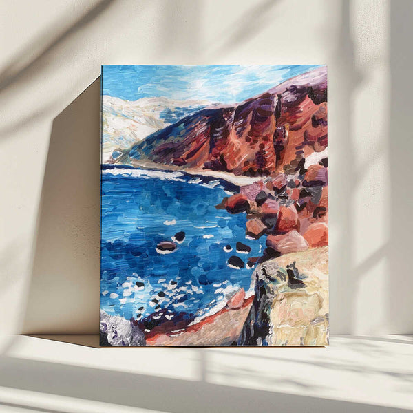 Tablou canvas „Red Sand Beach” de Pauline Wegman | Key and Sea Creative