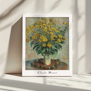 Tablou canvas „Jerusalem Artichoke Flowers” de Claude Monet