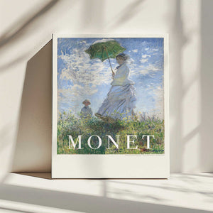 Tablou canvas „Woman With Parasol” de Claude Monet