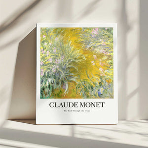 Tablou canvas „The Path Through The Irises” de Claude Monet