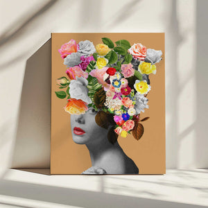 Tablou canvas „Floral portrait” de Frida Floral Studio