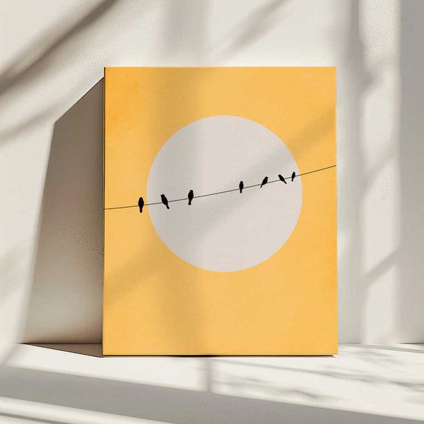 Tablou canvas „Chirping and Chilling” de Kubistika