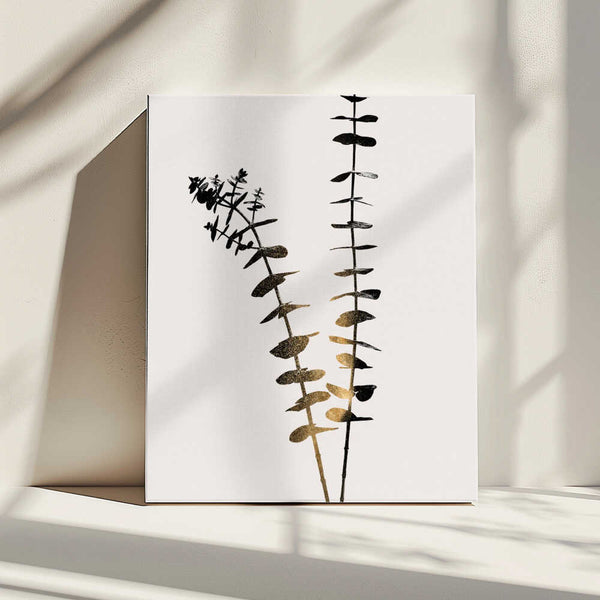 Tablou canvas „Eucalyptus Dark Gold” de Kubistika