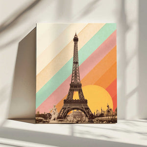 Tablou canvas „Eiffel Tower Rainbow” de Florent Bodart