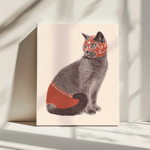 Tablou canvas „Chat Catcheur” de Florent Bodart