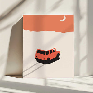 Tablou canvas „Car In Desert” de Florent Bodart