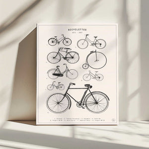Tablou canvas „Bicyclettes” de Florent Bodart