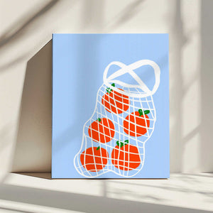 Tablou canvas „Tomatoes in Mesh” de Athene Fritsch