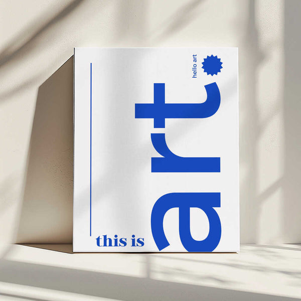 Tablou canvas „Hello Bold Typography” de Athene Fritsch