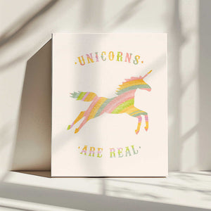 Tablou canvas „Unicorns Are Real” de Florent Bodart
