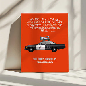 Tablou canvas „Blues Brothers Standard Wall Art” de WallChart Art Studio