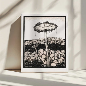 Tablou canvas „Dripping Mushroom 1916” de Julie De Graag
