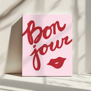 Tablou canvas „Bonjour Kiss” de Athene Fritsch