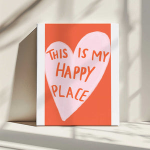 Tablou canvas „Happy Heart Message” de Athene Fritsch