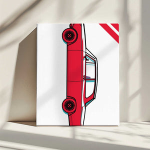 Tablou canvas „Red Car” de jay stanley