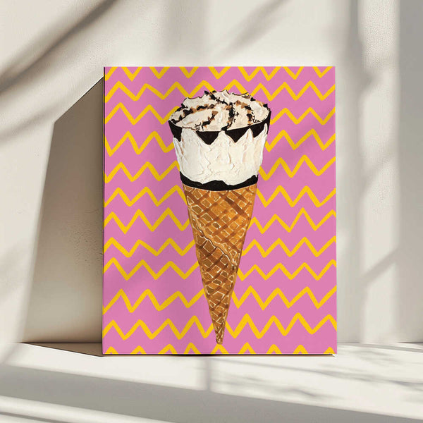 Tablou canvas „Cornetto Pink” de Alice Straker