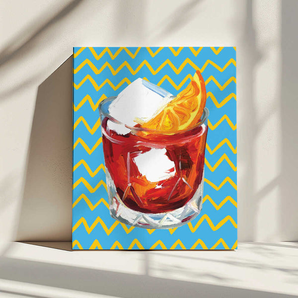 Tablou canvas „Negroni Blue” de Alice Straker