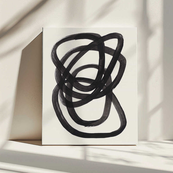 Tablou canvas „Ink Spiral Rings” de Ejaaz Haniff