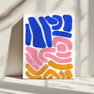 Tablou canvas „Pastel Tribal Maze” de Ejaaz Haniff