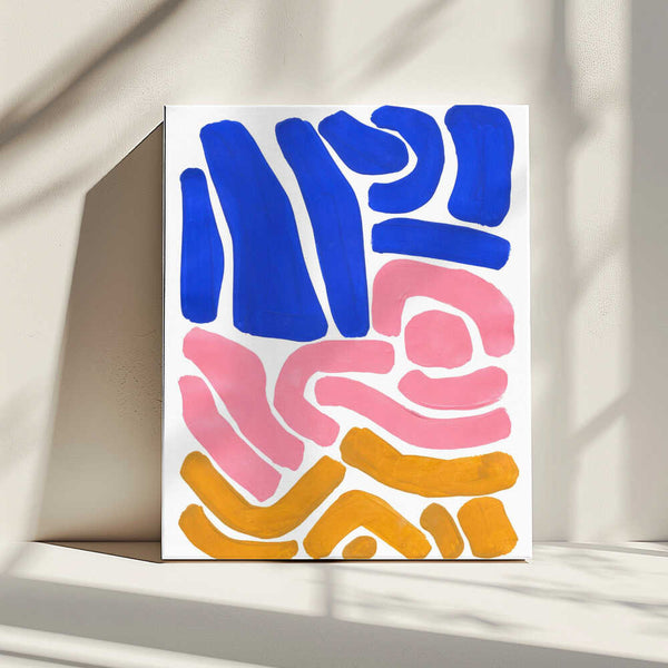 Tablou canvas „Pastel Tribal Maze” de Ejaaz Haniff
