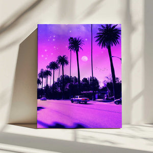 Tablou canvas „Aesthetic Cali Drive” de Ritvik takkar