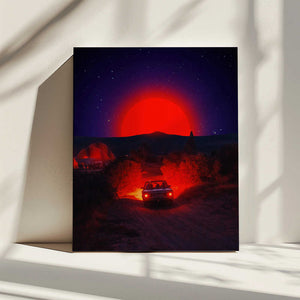 Tablou canvas „Chasing the Red Sun” de Ritvik takkar