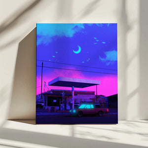 Tablou canvas „Neon Night” de Ritvik takkar