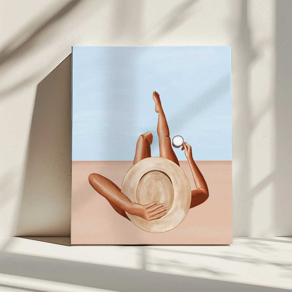 Tablou canvas „Poolside Girl” de Ivy Green Illustrations