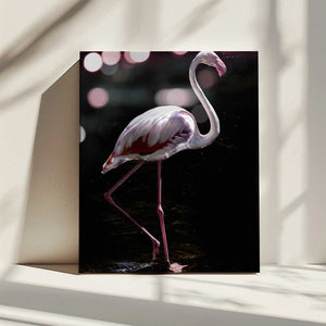 Tablou canvas „Elegant Flamingo” de Shot by Clint