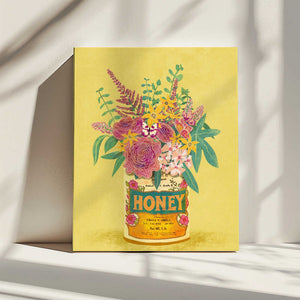 Tablou canvas „Flowers In a vintage Honey Can” de Raissa Oltmanns