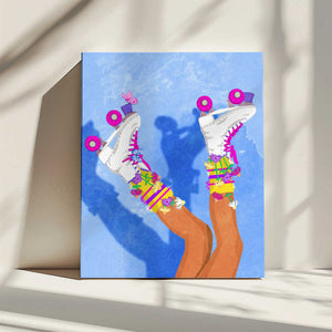 Tablou canvas „Skate like a Girl” de Raissa Oltmanns