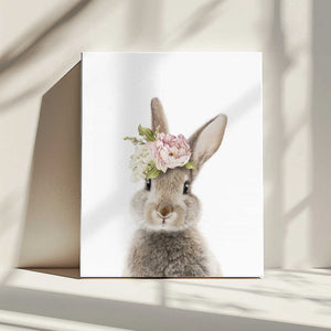 Tablou canvas „Floral Bunny” de Lola Peacock