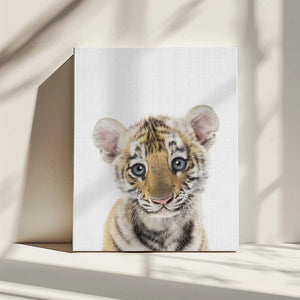 Tablou canvas „Peekaboo Baby Tiger” de Lola Peacock