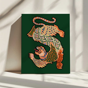 Tablou canvas „Asiantiger Green” de Arty Guava