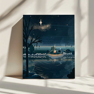 Tablou canvas „Christmas Camping” de Goed Blauw