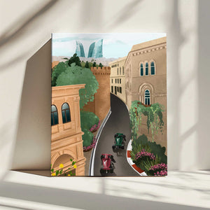 Tablou canvas „Baku Azerbeidzjan” de Goed Blauw