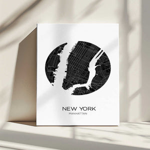 Tablou canvas „Circular Cityscape” de THE MIUUS STUDIO