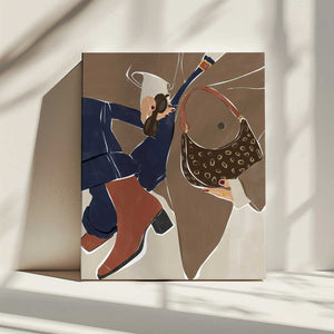 Tablou canvas „Fall Fashion Vibes Art Print By Ivy Green Illustrations” de Ivy Green Illustrations