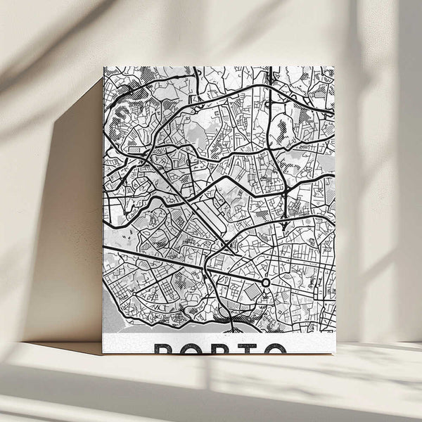 Tablou canvas „Porto City White” de StudioSix