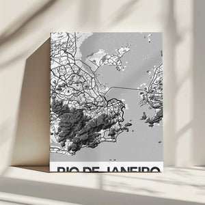 Tablou canvas „Rio De Janeiro White” de StudioSix
